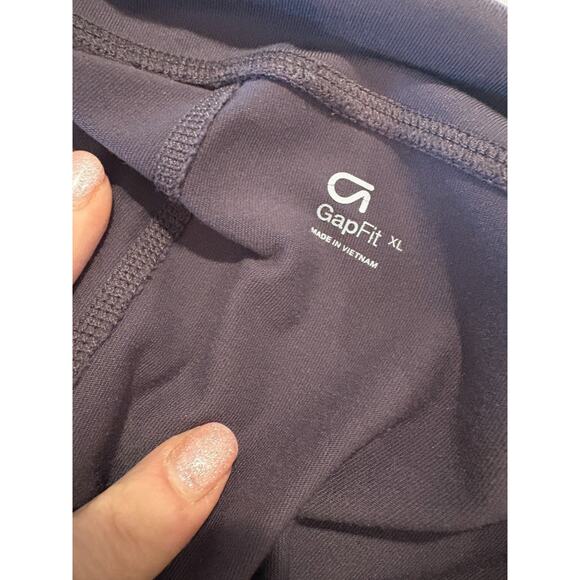 GAPFit The Shorts Ruched Side Hottie Gray Shorts Size XL 10-14 - Picture 2 of 3